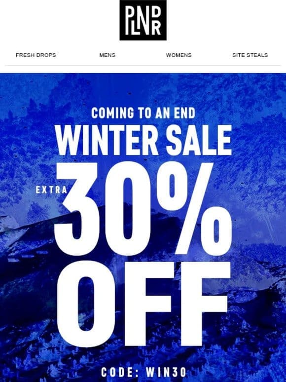 Winter Sale Coming To An End!