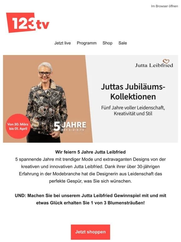 Wir feiern: 5 Jahre Fashion von Jutta Leibfried