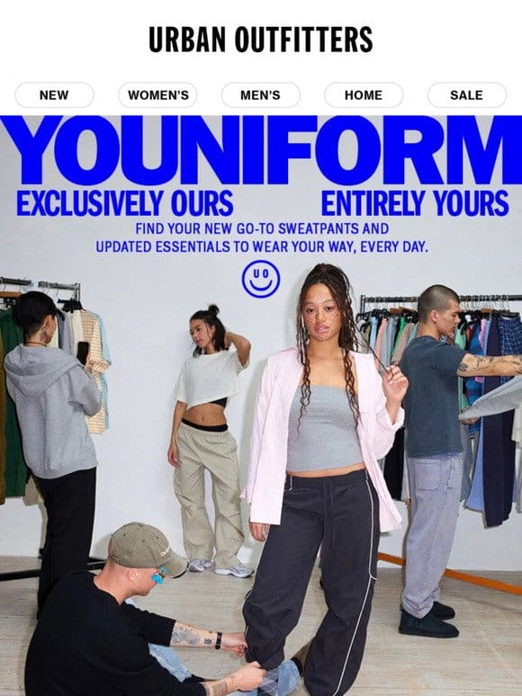 YOUNIFORM: go-to sweatpants， basics + more