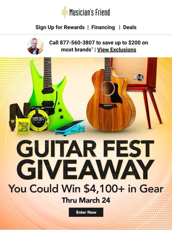 You could win $4，100+ in gear