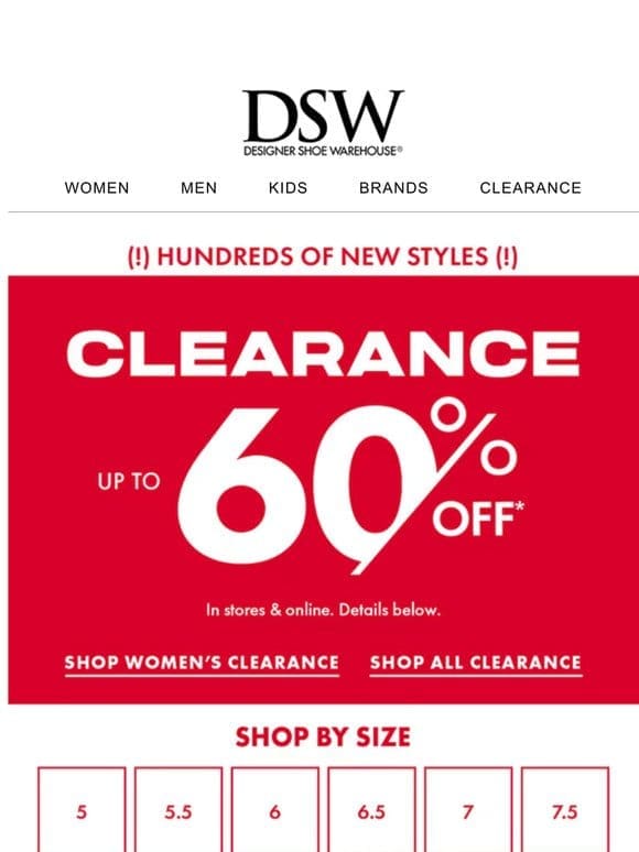 You gotta see clearance up to 60% OFF!