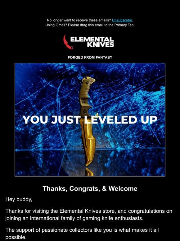 You just leveled up!