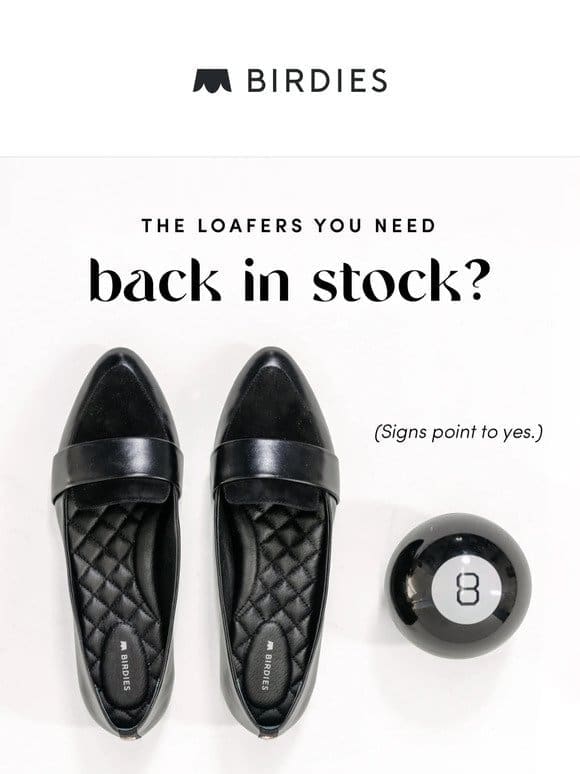 You loved these loafers so much， we restocked them!