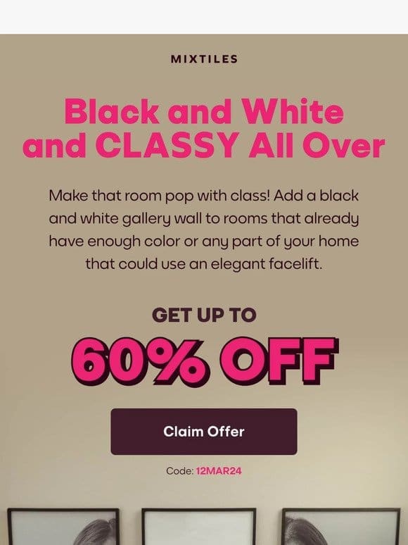 Your Black & White deal awaits