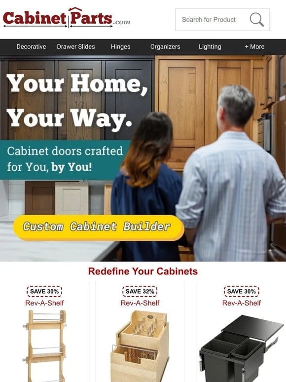 Your Home， Your Way: Unlock 30% Off Custom Cabinet Solutions!