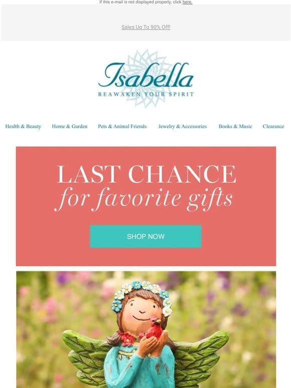 Your Last Day To Order With Isabella!