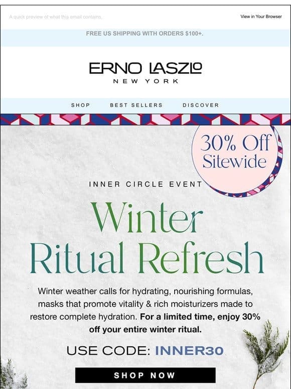 Your New Winter Ritual—30% Off