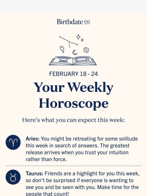 Your weekly horoscope