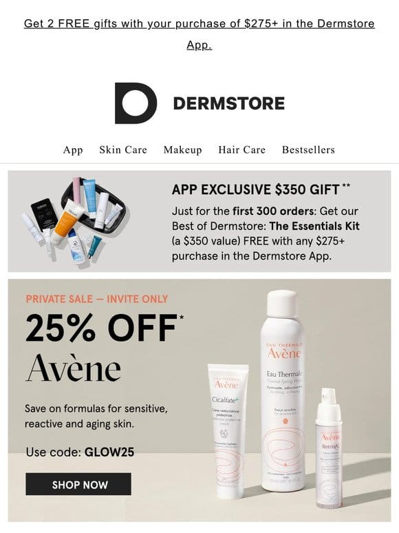 You’re invited: 25% off Avène