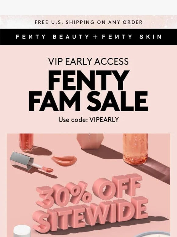 You’re on the VIP list | Exclusive 30% off