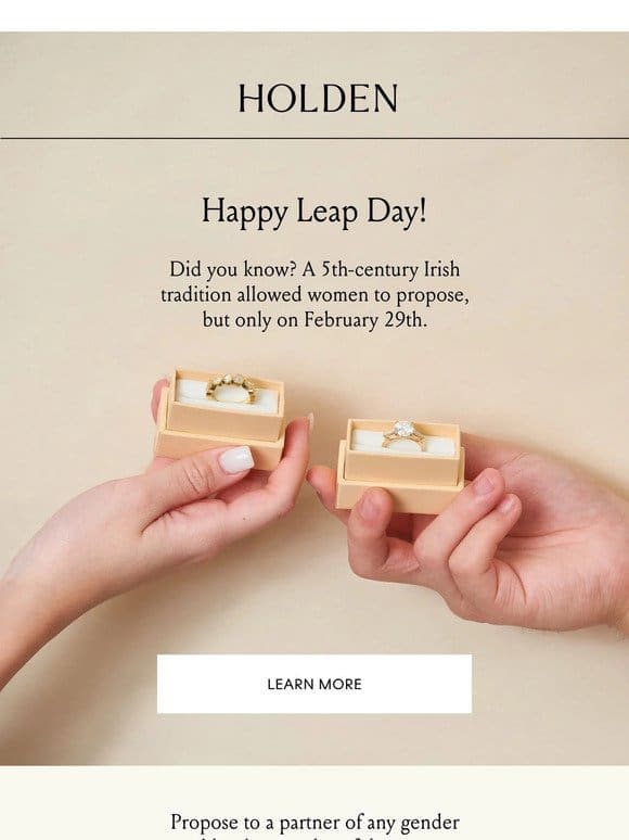 proposing on leap day?