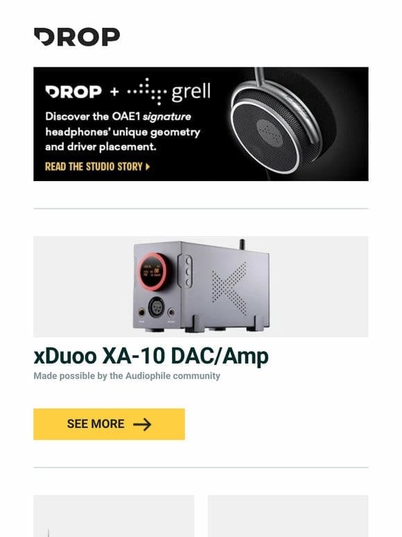 xDuoo XA-10 DAC/Amp， STATIK TaskPad Desk Mat With Built-In Wireless Charger， Keebmonkey IN12 Walnut Nixie Clock and more…