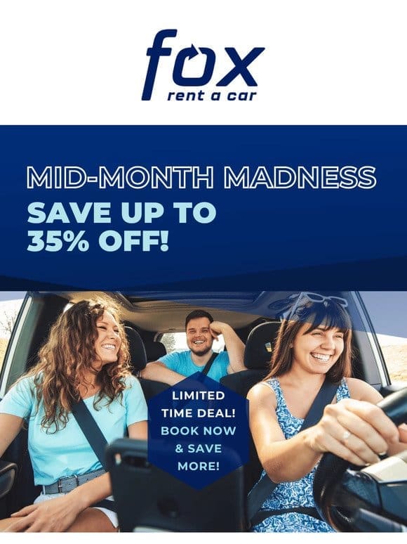 ⏰ Hey， Get Mid-Month Madness Savings and More