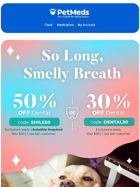 ⏰ Limited Time: Up to 50% OFF Pet Dental!