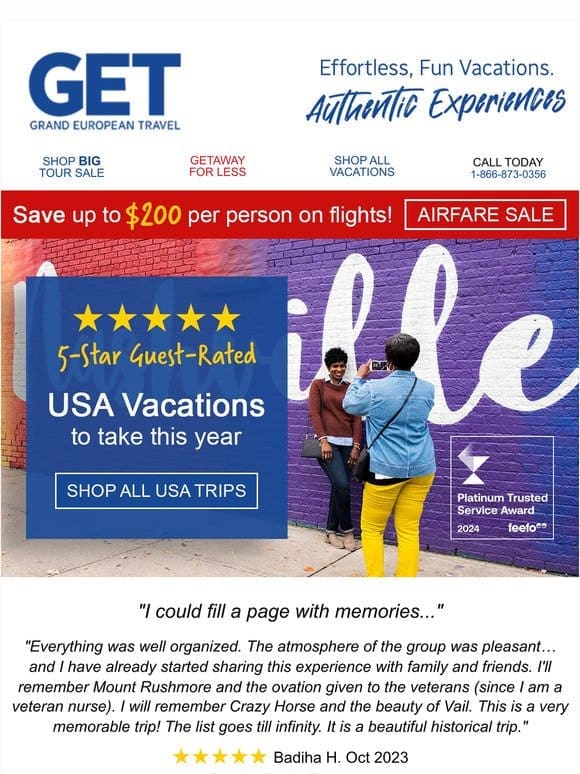 ★★★★★ guest-rated USA vacations