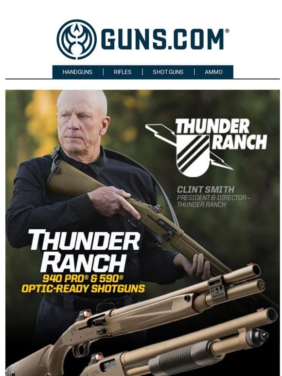 ⚡ Purpose-Built Personal Defense Shotguns From Mossberg & Thunder Ranch ⚡