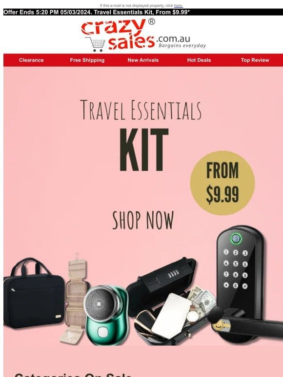 ✈️Travel Essentials Kit， From $9.99*