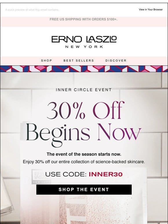 ✨ 30% Off Sitewide—Inner Circle Event