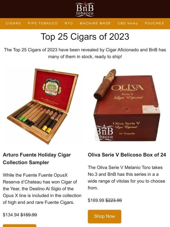 ✨Top Cigars of 2023