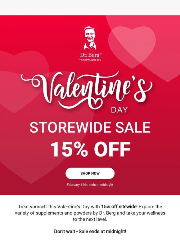 ❤️ Show yourself some LOVE with 15% off sitewide!