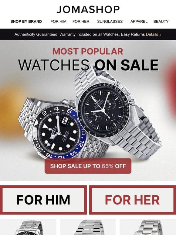 ⭐ TOP SELLING WATCHES of 2024! Up To 65% OFF!