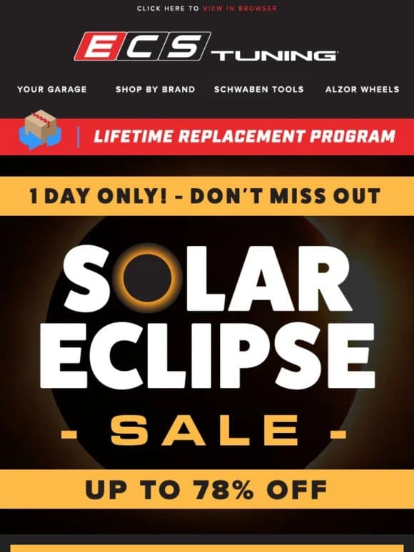 1 Day Only – ECS Eclipse Sale Up To 78% off!