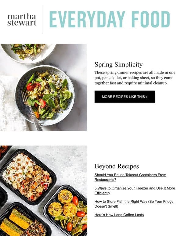 16 One-Pot Spring Dinner Recipes Starring Seasonal Favorites