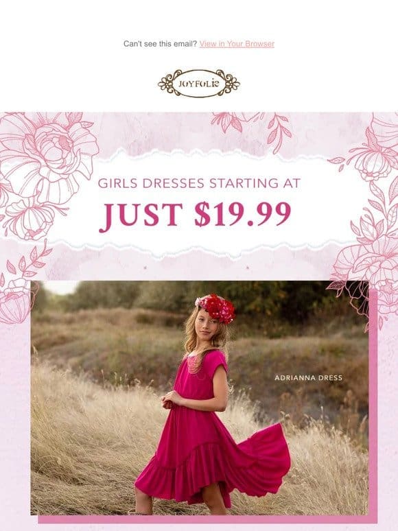 $19.99 Girls Dresses (Limited Time)