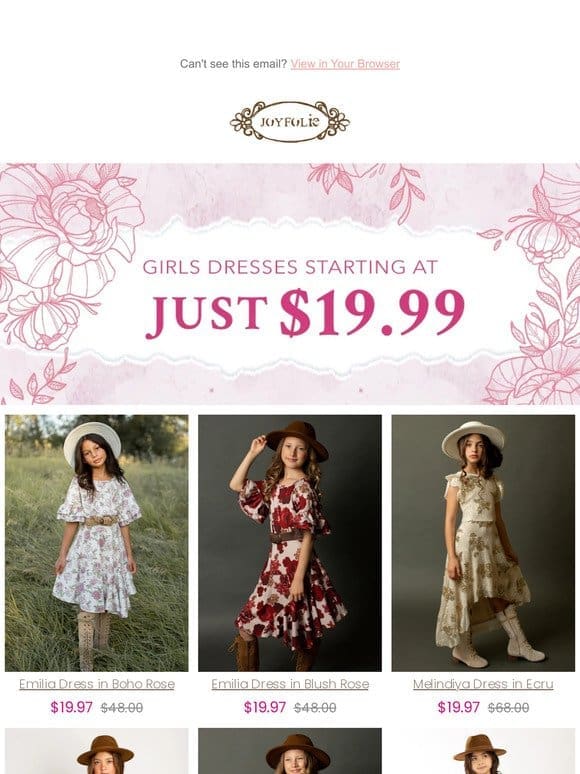 $19.99 Girls Dresses are selling FAST