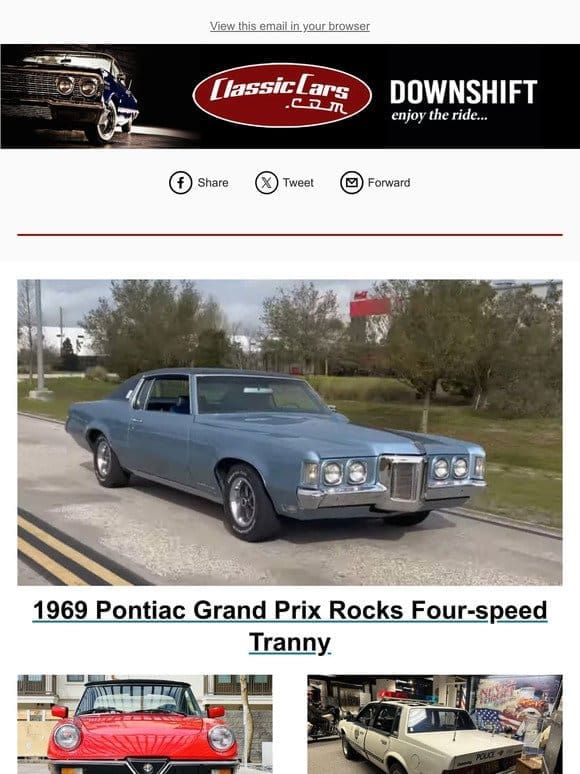 1969 Pontiac Grand Prix Rocks Four-speed Tranny