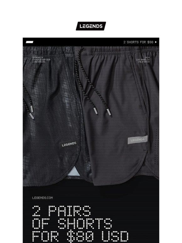 2 Shorts for $80 | Low Stock Alert ⚠️