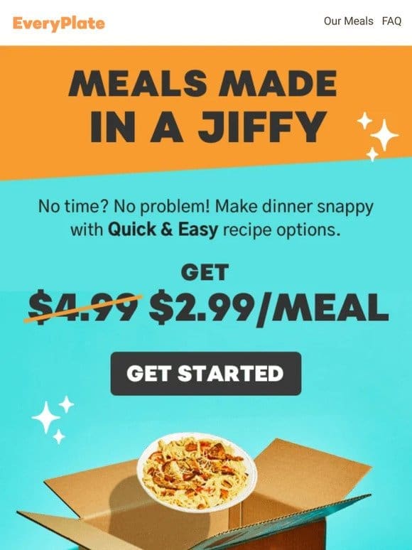 $2.99/meal | Saving money   More variety