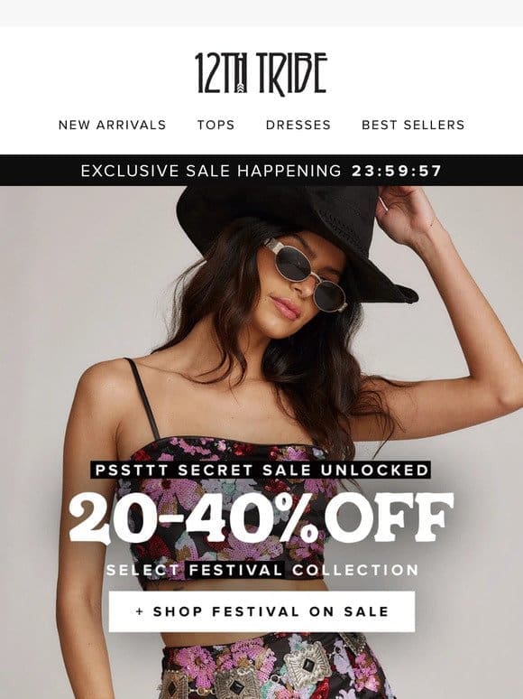 20-40% off festival is LIVE
