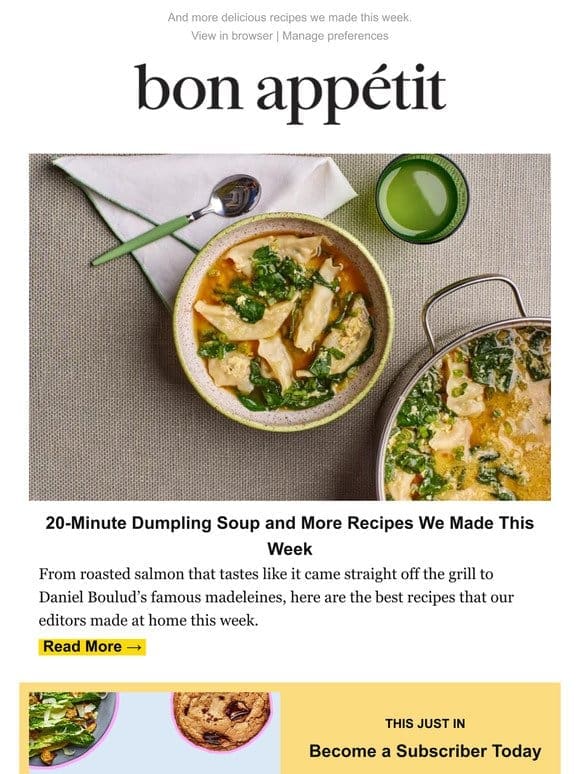20-Minute Dumpling Soup