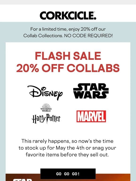 20% Off Best-Selling Collabs Starts Now!