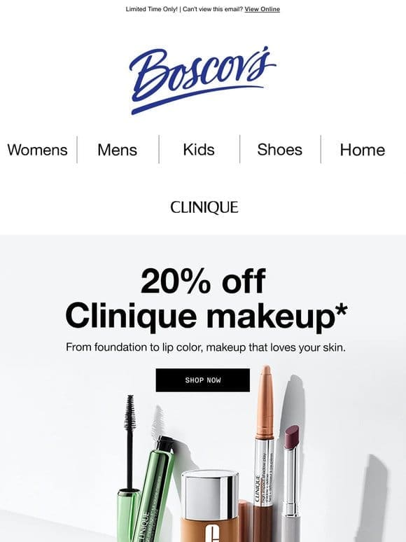 20% Off Clinique Makeup