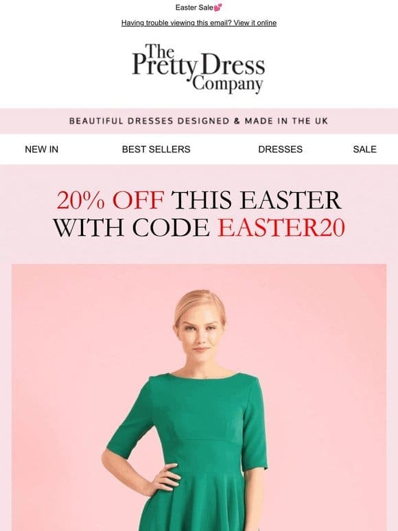 20% Off our bestselling Hepburn Swing Dress