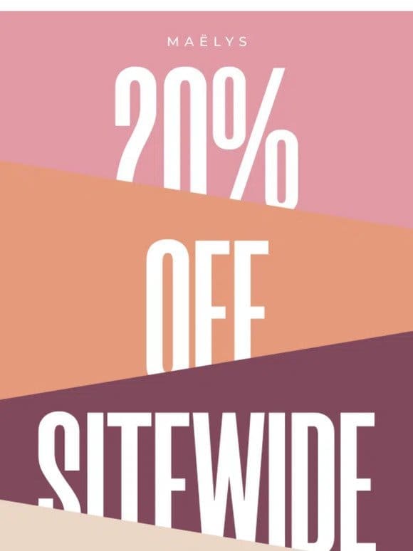 20% off   20% off   20% off