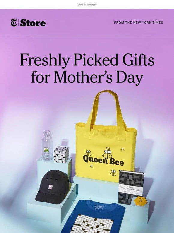 20% off freshly picked gifts for Mother’s Day.
