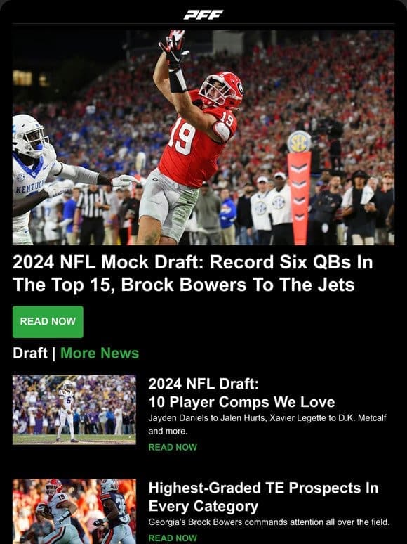 2024 NFL Mock Draft， Player Comps， Position Rankings