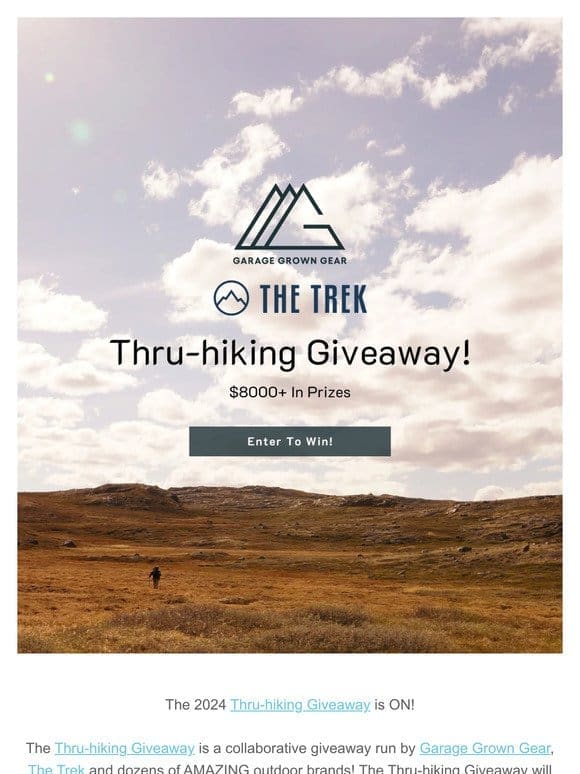 2024 Thru-hiking Giveaway!