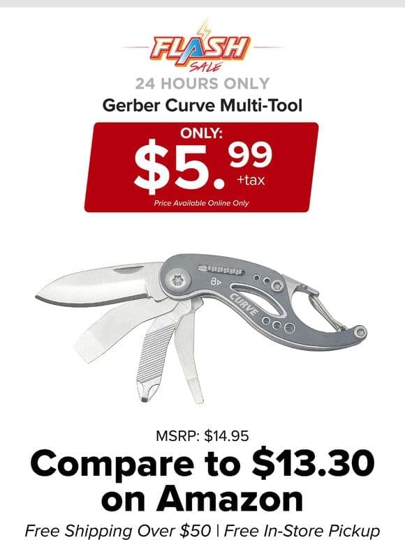 24 HOURS ONLY | GERBER MULTI-TOOL | FLASH SALE