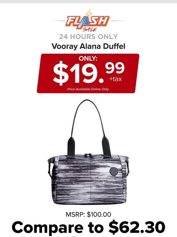 24 HOURS ONLY | VOORAY DUFFEL | FLASH SALE