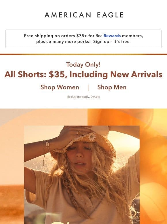 24 hrs only: ALL SHORTS $35， including NEW ARRIVALS ☀️️☀️️☀️️
