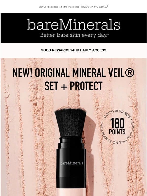 24HR Early Access: NEW ORIGINAL MINERAL VEIL® Set + Protect