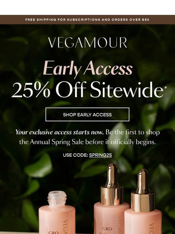 25% off sitewide starts NOW