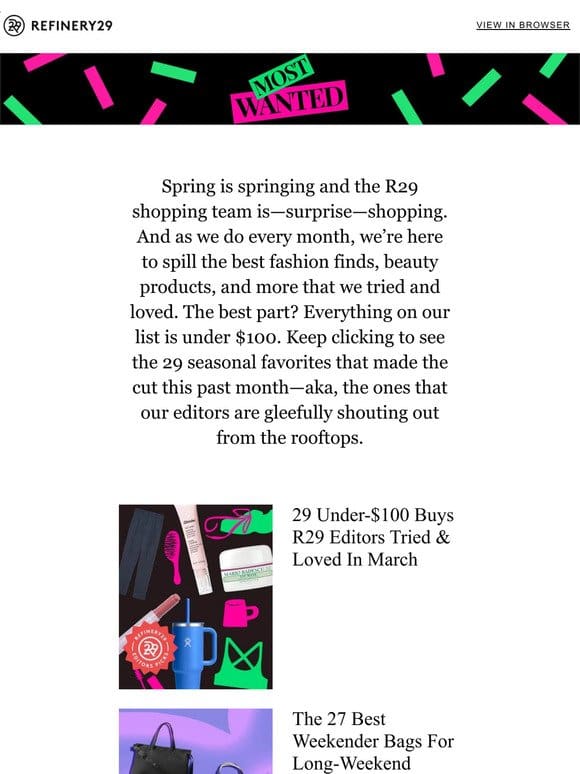 29 buys Refinery29 editors tried & loved last month