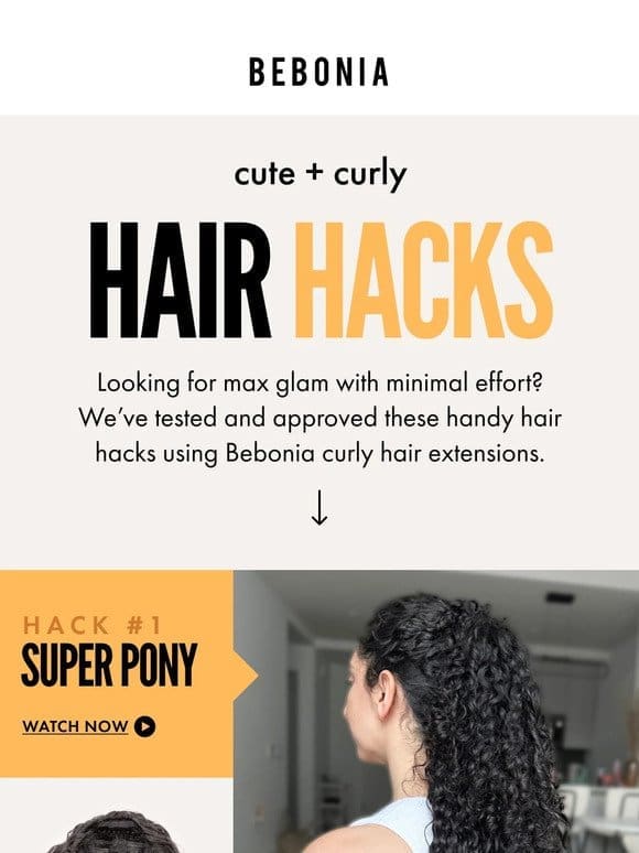 3 curly hair hacks you need to try using curly extensions ▶️