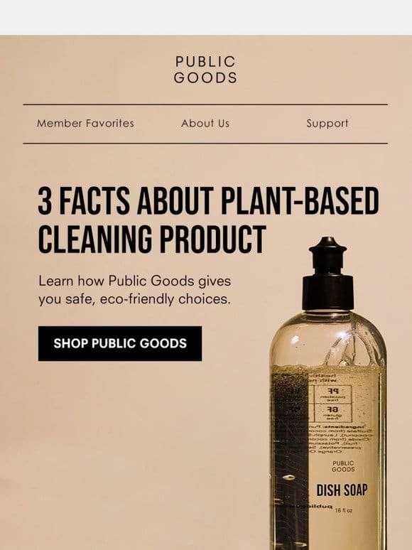 3 facts about cleaning products…