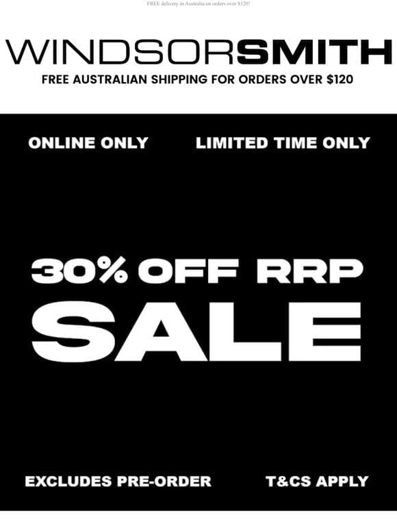 30% OFF ONLINE MUST END TONIGHT